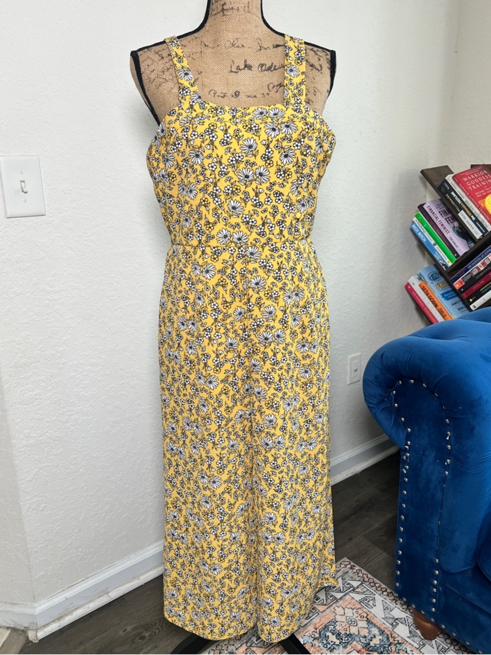 Yellow Floral jumpsuit